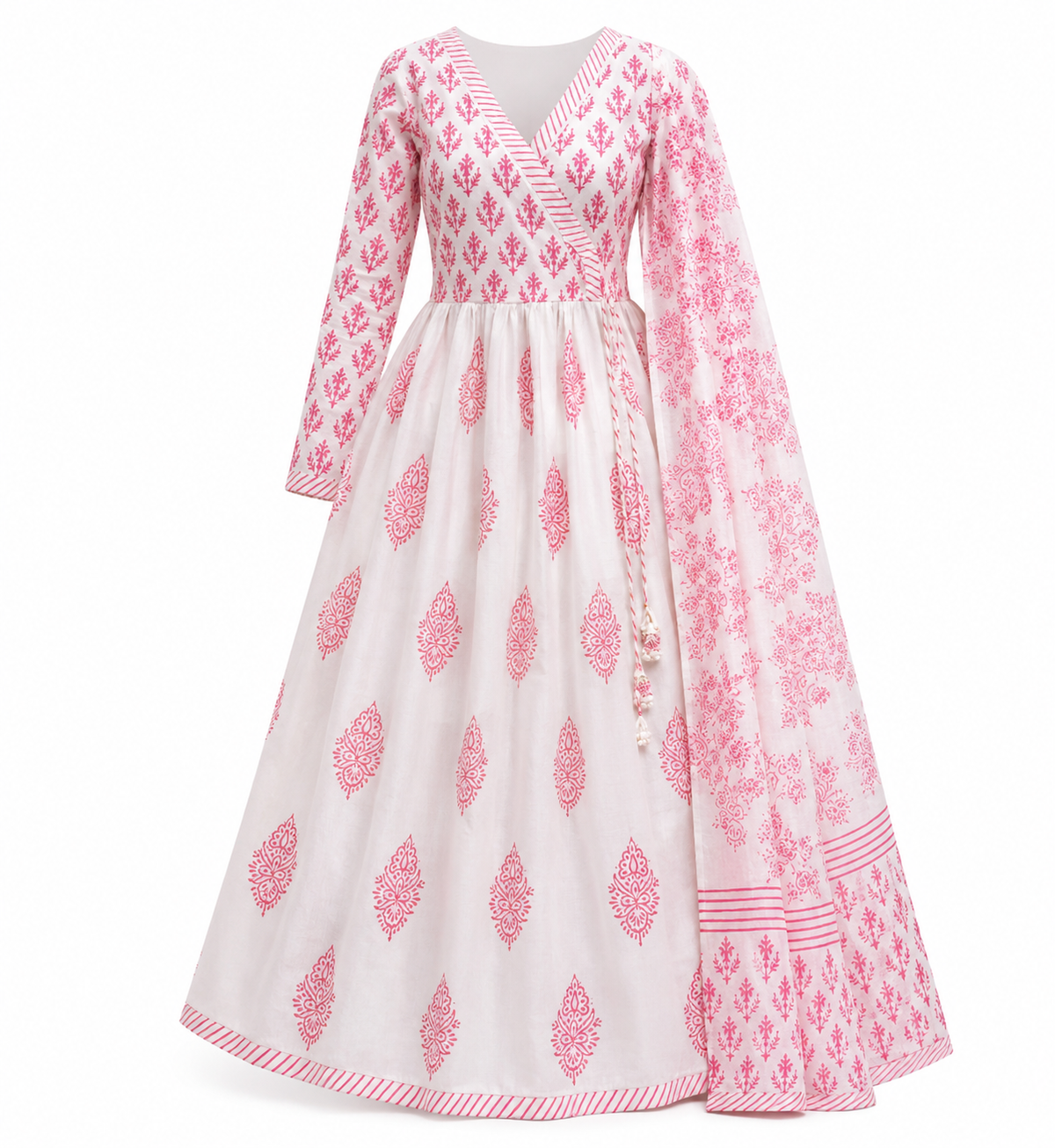 Women Anarkali Kurti Duppta